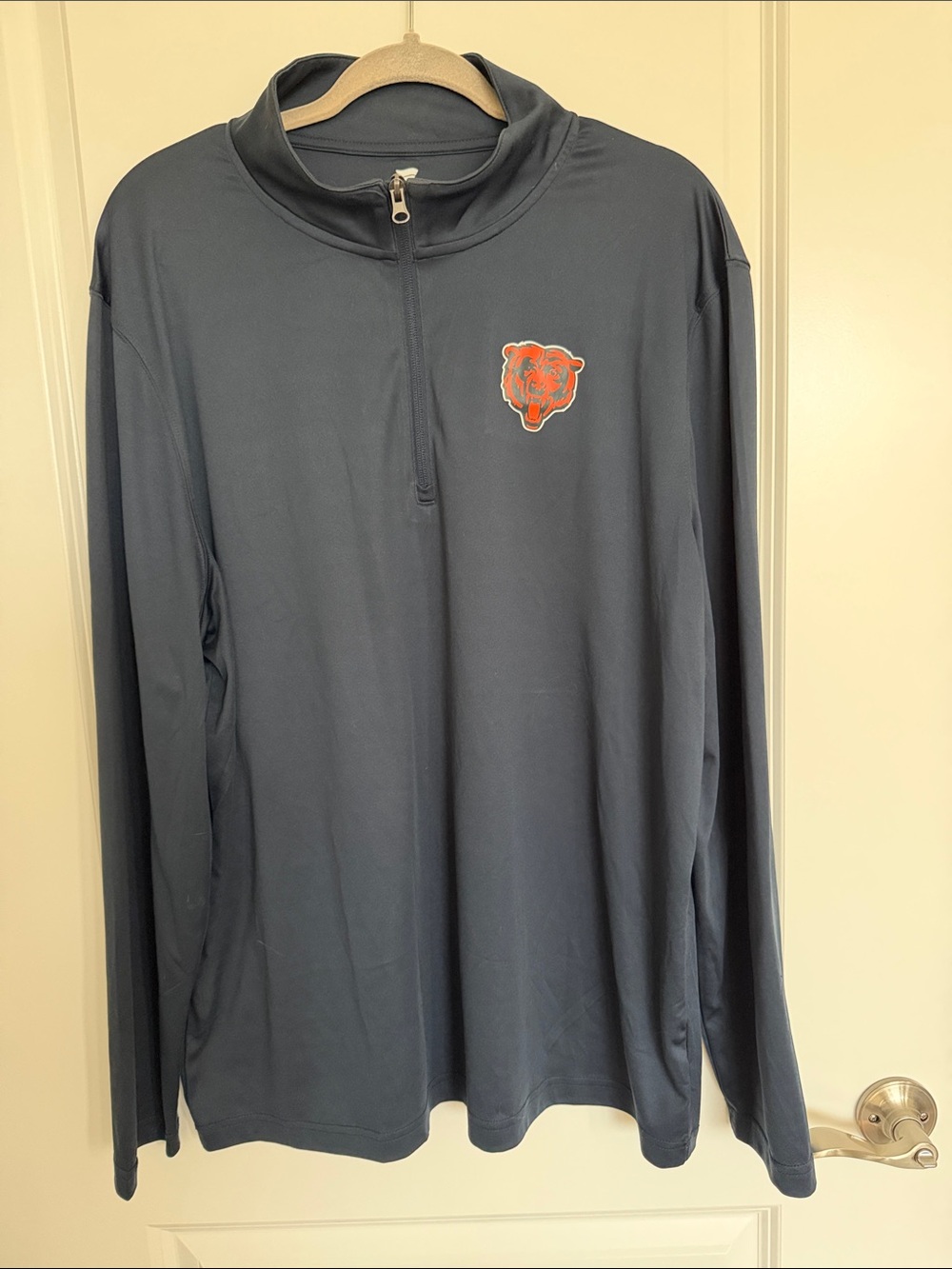 Fanatics Chicago Bears Navy Pullover with Orange Logo